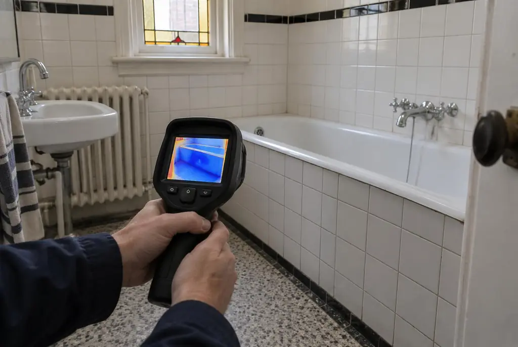 Lekdetectie Zeist – onderzoek in een badkamer van een oudere woning